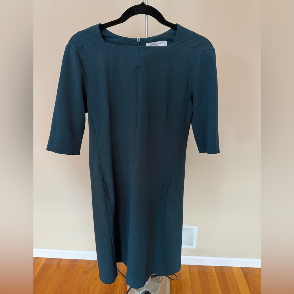 MM Lafleur Dark Teal Long Sleeve Dress